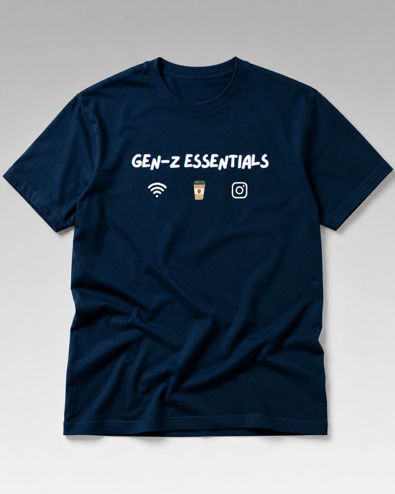 GEN-Z ESSENTIALS Graphic Tee for Men | 100% Cotton