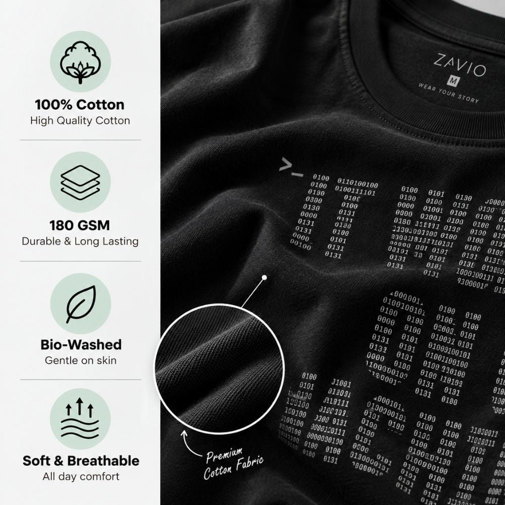 It Works on My Machine Graphic Tee for Men | 100% Cotton