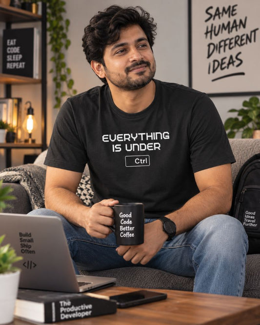 Everything Is Under Ctrl Graphic Tee for Men | 100% Cotton