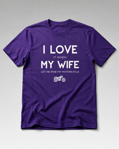 I LOVE MY WIFE Graphic Tee for Men | 100% Cotton