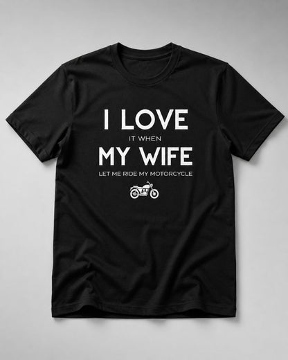 I LOVE MY WIFE Graphic Tee for Men | 100% Cotton