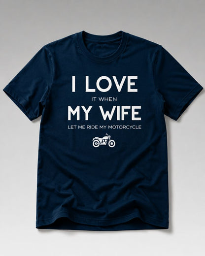 I LOVE MY WIFE Graphic Tee for Men | 100% Cotton