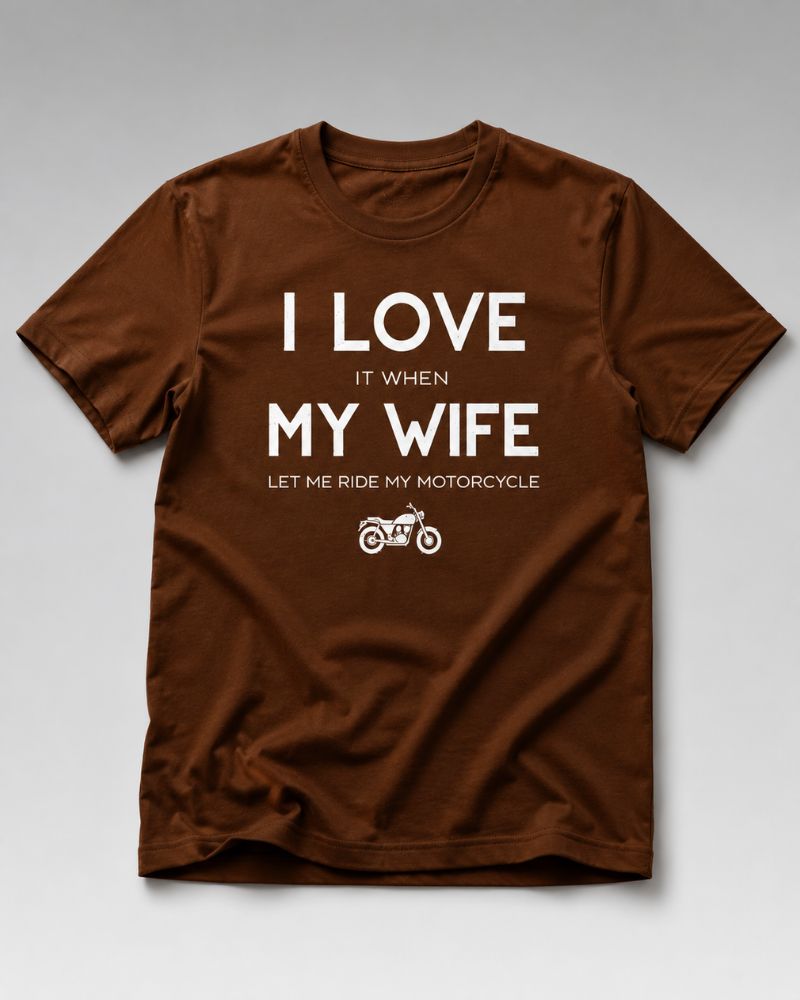 I LOVE MY WIFE Graphic Tee for Men | 100% Cotton