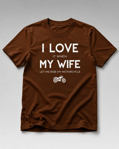 I LOVE MY WIFE Graphic Tee for Men | 100% Cotton
