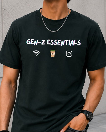 GEN-Z ESSENTIALS Graphic Tee for Men | 100% Cotton