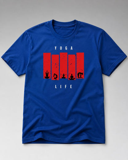 YOGA LIFE Graphic Tee for Men | 100% Cotton
