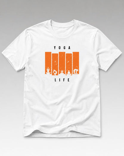 YOGA LIFE Graphic Tee for Men | 100% Cotton