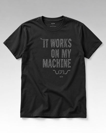 It Works on My Machine Graphic Tee for Men | 100% Cotton
