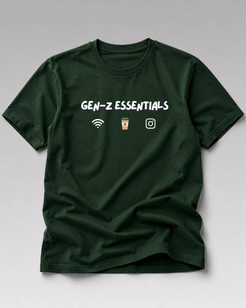 GEN-Z ESSENTIALS Graphic Tee for Men | 100% Cotton