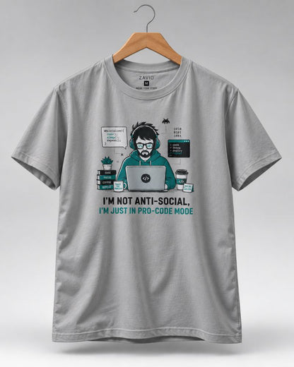 Pro-Code Mode Graphic Tee for Men | 100% Cotton