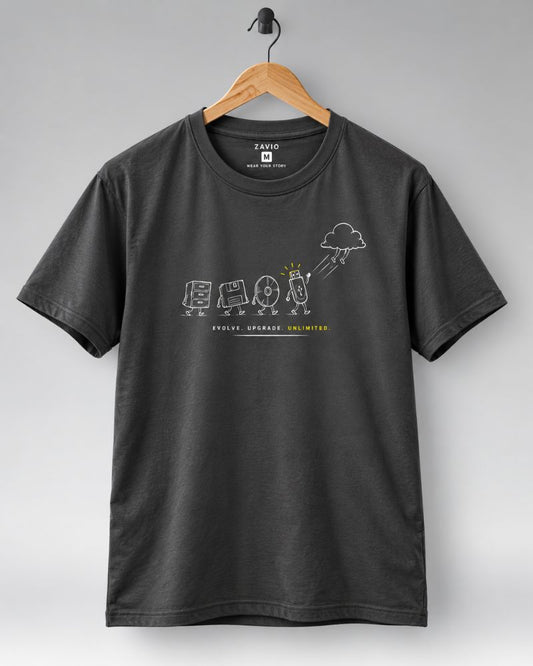 Evolve. Upgrade. Unlimited. Graphic Tee for Men | 100% Cotton