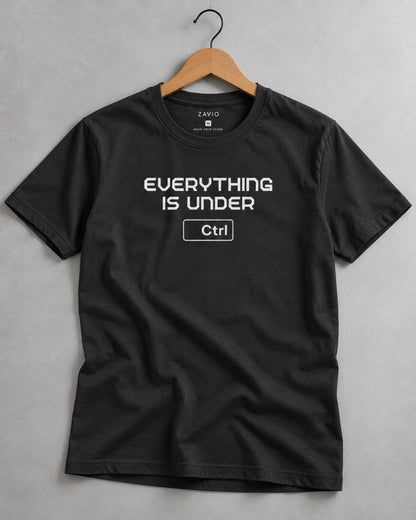 Everything Is Under Ctrl Graphic Tee for Men | 100% Cotton