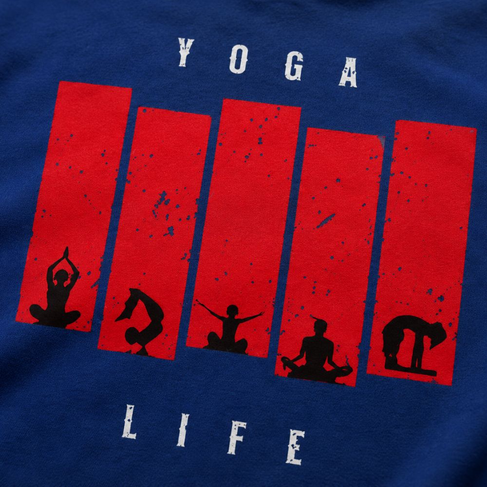 YOGA LIFE Graphic Tee for Men | 100% Cotton