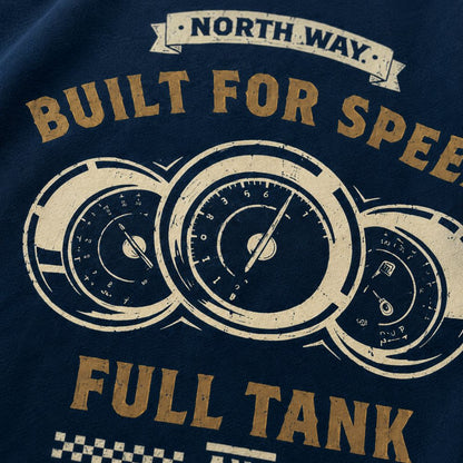 BUILT FOR SPEED Graphic Tee for Men | 100% Cotton