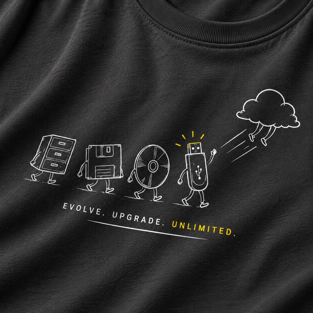 Evolve. Upgrade. Unlimited. Graphic Tee for Men | 100% Cotton