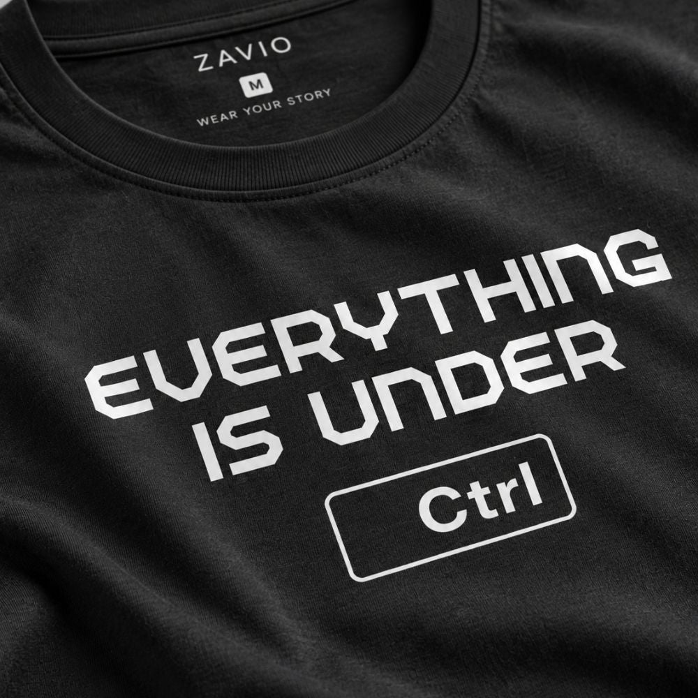 Everything Is Under Ctrl Graphic Tee for Men | 100% Cotton