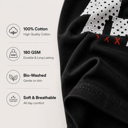 NO FILTER Dark Graphic Tee for Men | 100% Cotton