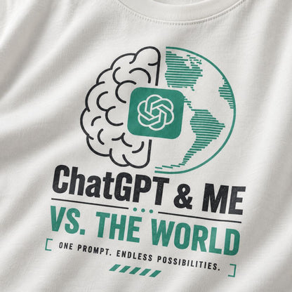 ChatGPT & Me Graphic Tee for Men | 100% Cotton