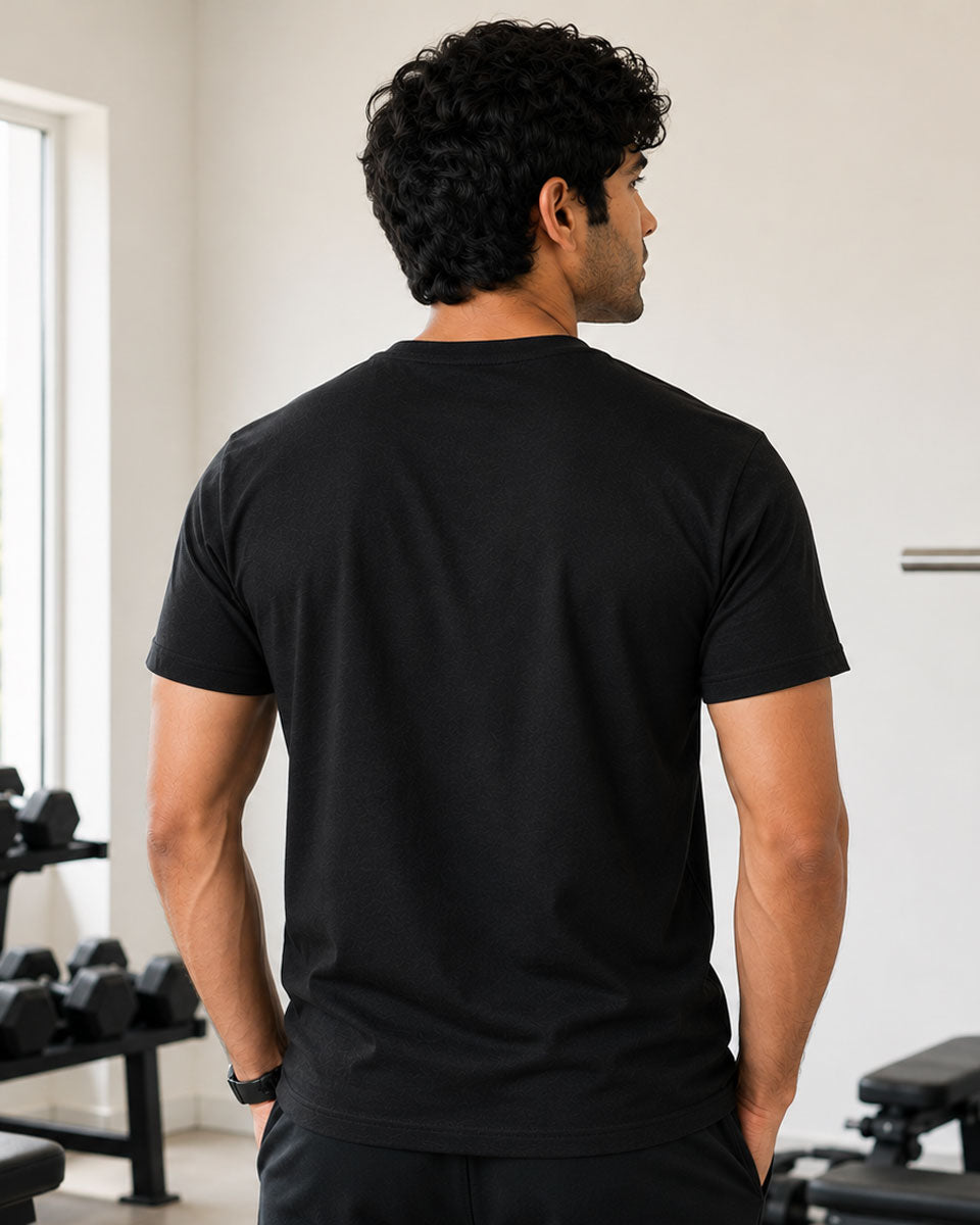 EAT SLEEP GYM REPEAT Graphic Tee for Men | 100% Cotton